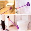 Mini-Wischmopp 180° dreieckiger Wischmopp mit Teleskopstiel Wandreiniger mit 2 Ersatzköpfen für Badezimmer Dusche Boden Wand &&