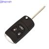 Jingyuqin Modifizierter Eintrag 3/4 Tasten Klappbarer Fernbedienungs-Autoschlüsselgehäuse-Rohling für Chrysler Town Country Dodge Grand Caravan Jeep