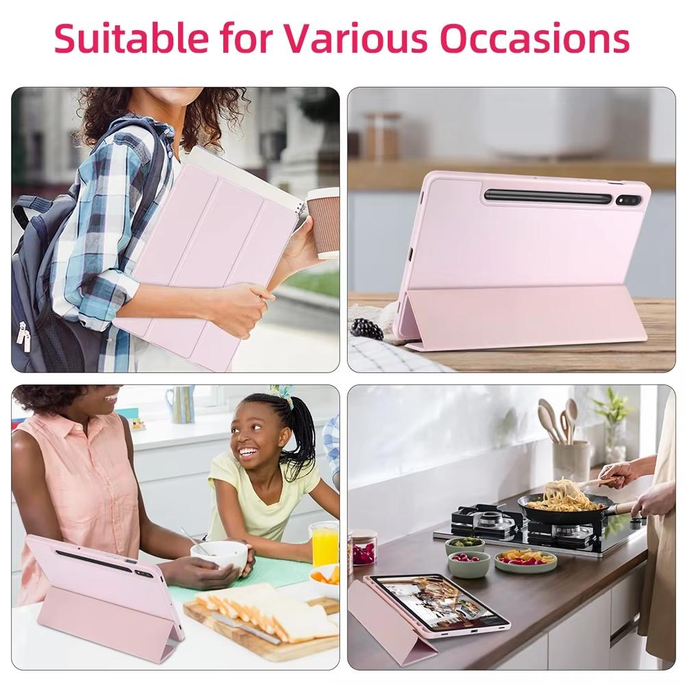For Samsung Tab S6 lite A11 plus case S7/S8/S11 S7P/S7FE S10FE/S9/S9FE/S10lite S9P/S9 FE+/S10P 12.4in A9/A9P 11in With Pen Slot