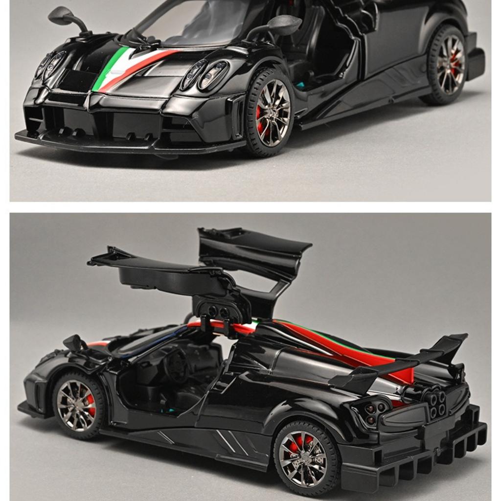 1:32 Imola Model Toy Sports Cars Alloy Diecast Supercars Sound Light Doors Opened Pull Back for Kids Gift