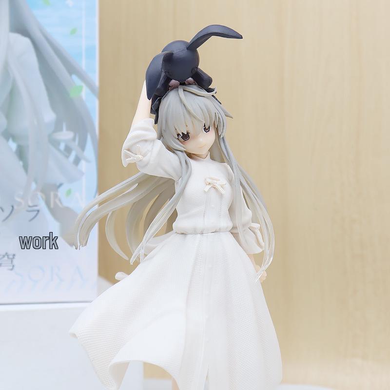 Qiong Mei Kasugano Sora Weißes Kleid Anime Figur