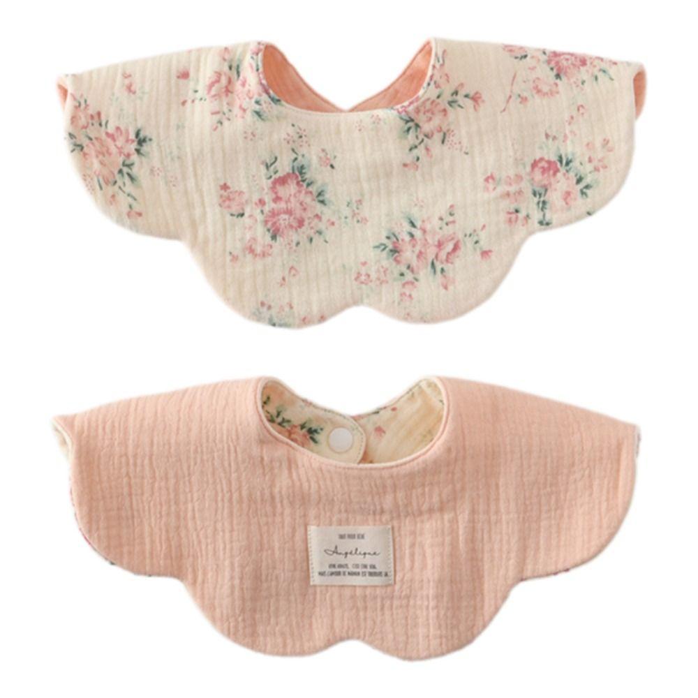 Pure Cotton Gauze Baby Feeding Bib Breathable Saliva Towel New Drool Bib  For Newborn Toddler