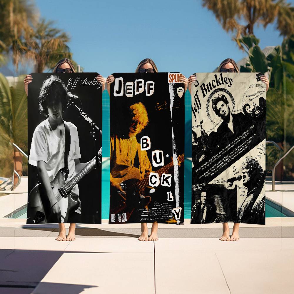 J-Jeff B-Buckley Singer Microfiber Beach Towel Absorbent Quick Dry Soft Yoga Swimming Resort Mountain Climbing Towel