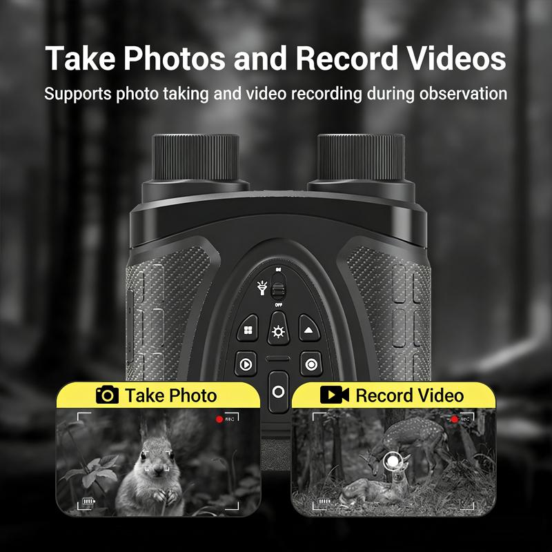 Night Vision Glasses 8X Digital Zoom 3 Inch Screen 4K Video 400m Night Vision Goggles Night Vision Binoculars for Hunting
