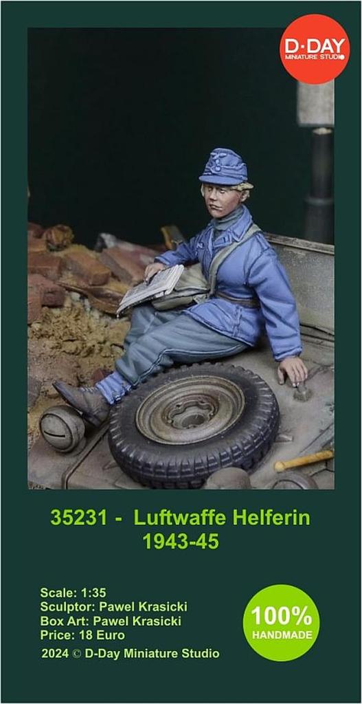 D-Day Miniatures 1/35 Niemiecka Pomocnicza Służba Powietrzna Kobiet 1943-1945 Zestaw Żywiczny DD35231