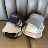 Quick-Drying Offset Letter Retractable Brim Sun Hat Men'S And Women'S Shade Outdoor Riding Empty Top Hat