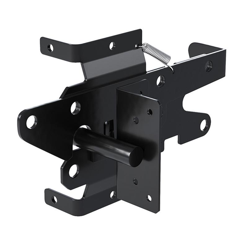Quick Pin Door Bolt Automatic Latch Gate Lock Post Mount Bolts Heavy Duty Spring Steel Gravity Locking For Outdoor Fence Posts