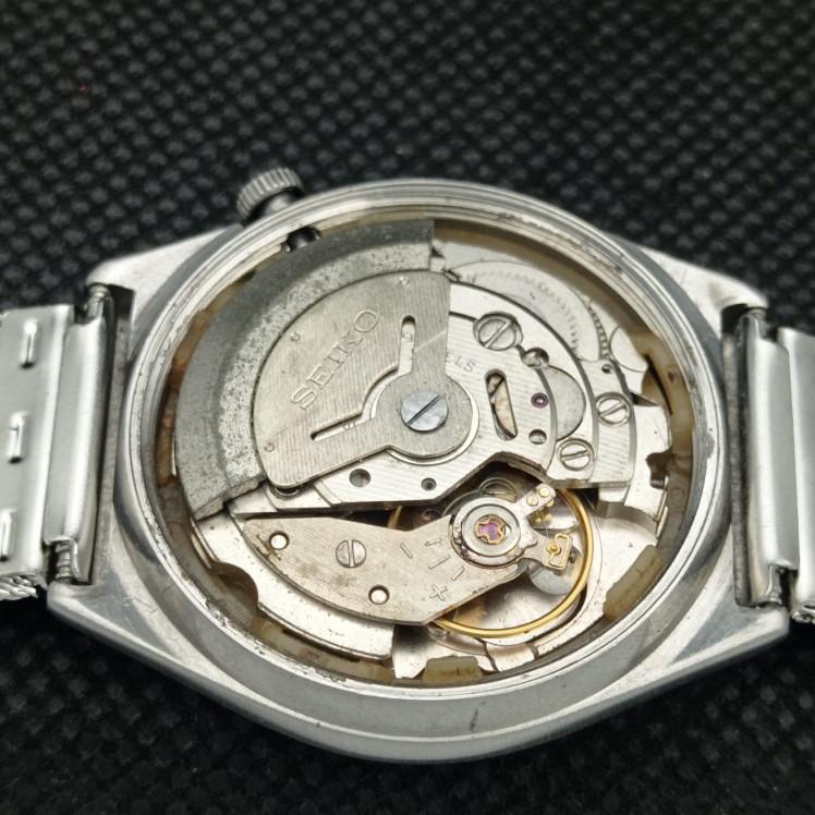 Gebrauchte Vintage Seiko 5 Auto 6309A japanische Herrenuhr mit Tag/Datum, silberfarben, 608h-a316776-9, SKU608h-a316776