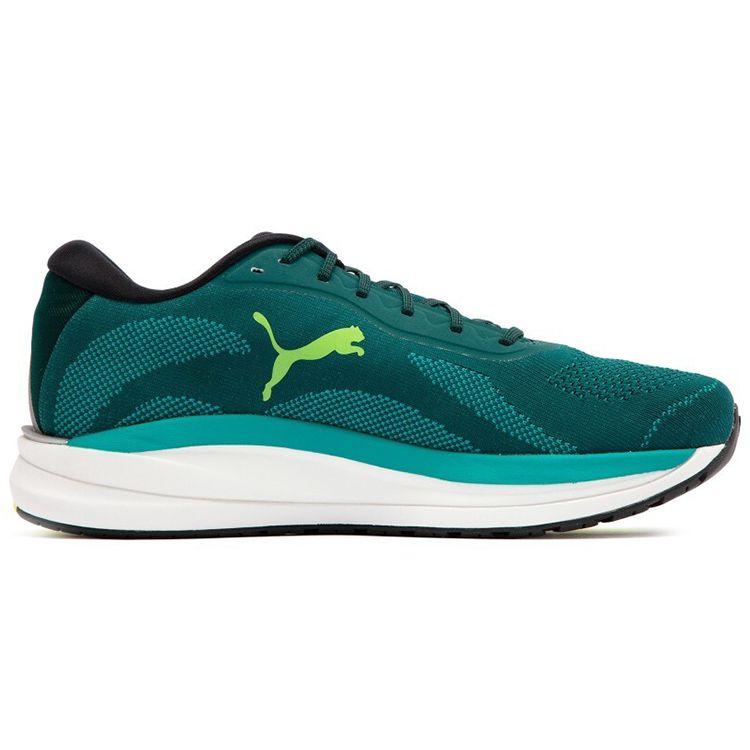 Puma Magnify Nitro Knit Material Confortabil Absorbție Șocuri Antiderapant Rezistent la Uzură Pantofi de Alergare Casual cu Top Jos Bărbați sneaker 376907-03