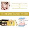 24K Gold Repair Soft and Tender Eye Cream Nourishes and Desalinutes Fine Lines, Dark Circles, Moisturizing and Tightening Eye Lenses