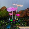 Luminous Aquarium Decorations: Fluorescent Water Plants with Soft Lotus Leaves & Mushrooms.