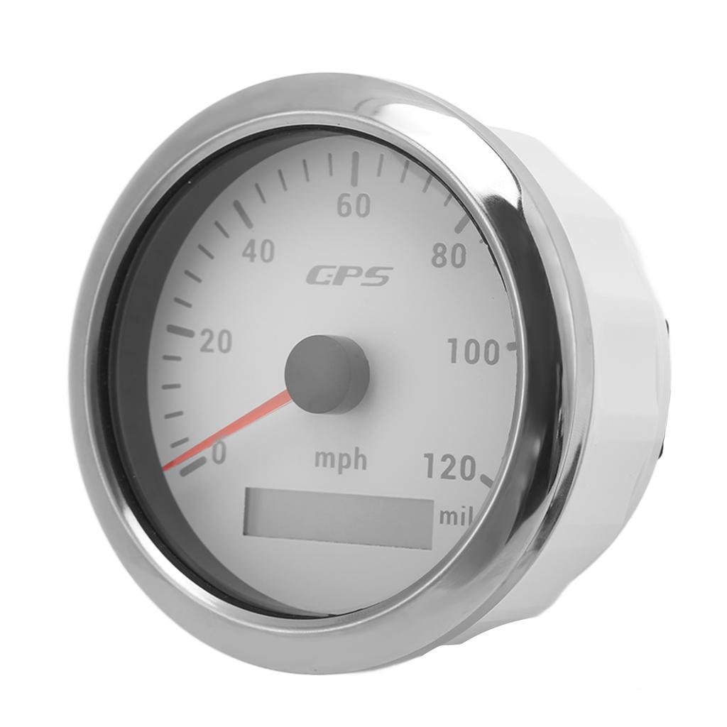 GPS-Tachometer 85mmGrad3,35in Kilometerzähler 120 MPHGradH IP67 Wasserdicht für Schrittinstrumente