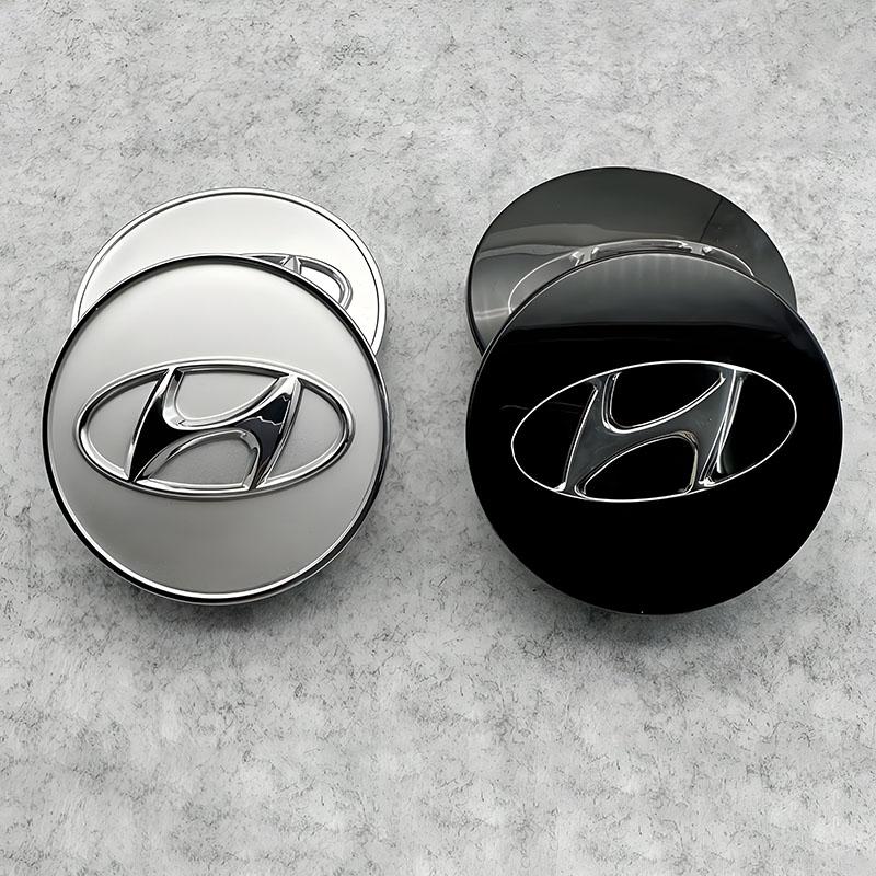 4 szt. 60mm Kołpaki Środkowe Felg Samochodowych Pokrywa z Logo Akcesoria Do Hyundai Palisade Bayon Tucson Inster NEXO Creta i30 i20 i10 Grand