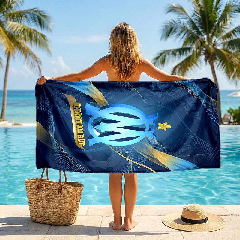 Telo da Spiaggia Asciugatura Rapida in Microfibra Assorbente Portatile da Viaggio Nuoto Olympique Lyonnais FC