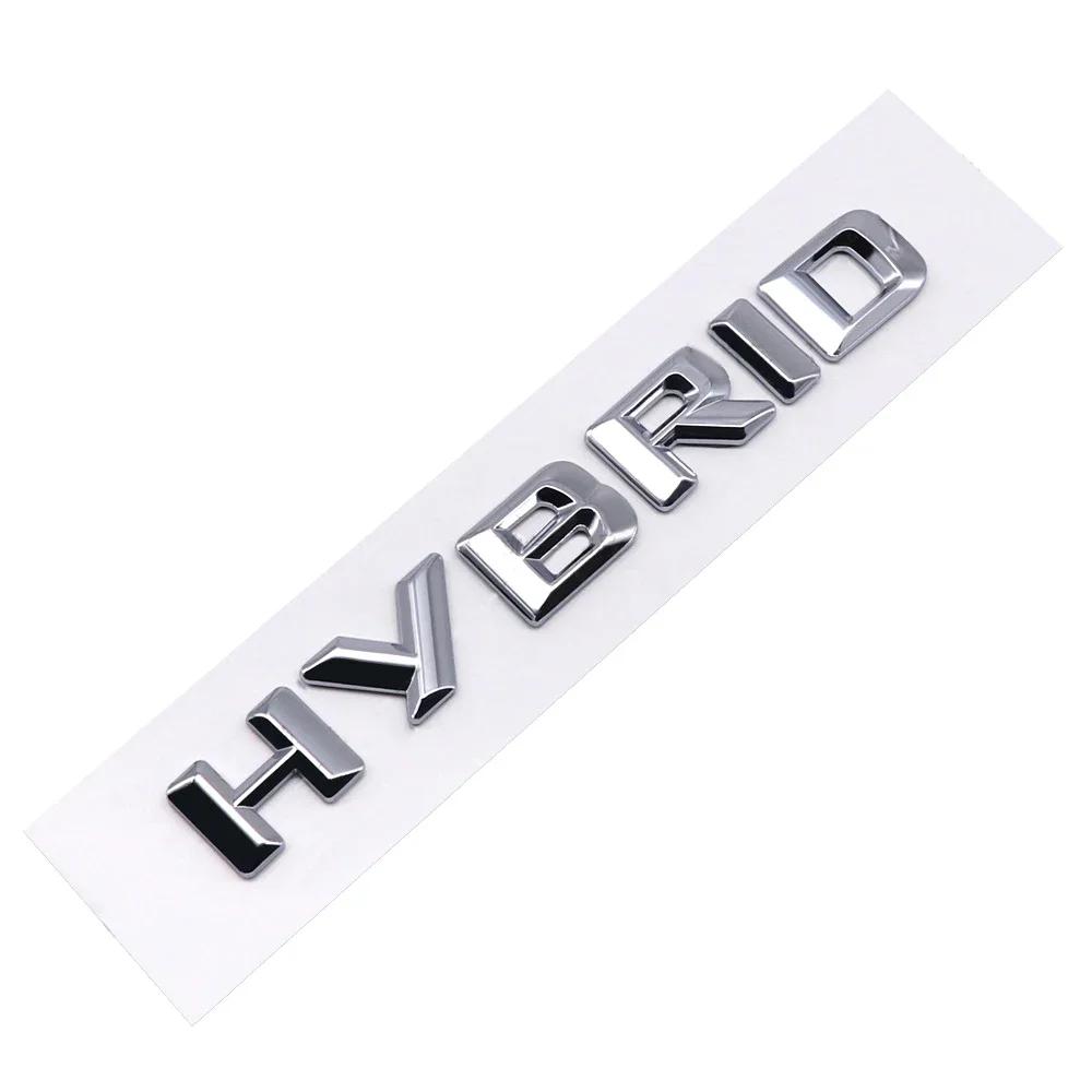 3D ABS Car Side Badge Rear Trunk Decal Sticker for Mercedes Benz HYBRID Emblem W176 W168 W207 W204 W213 CLK GLA SLK S300 G500