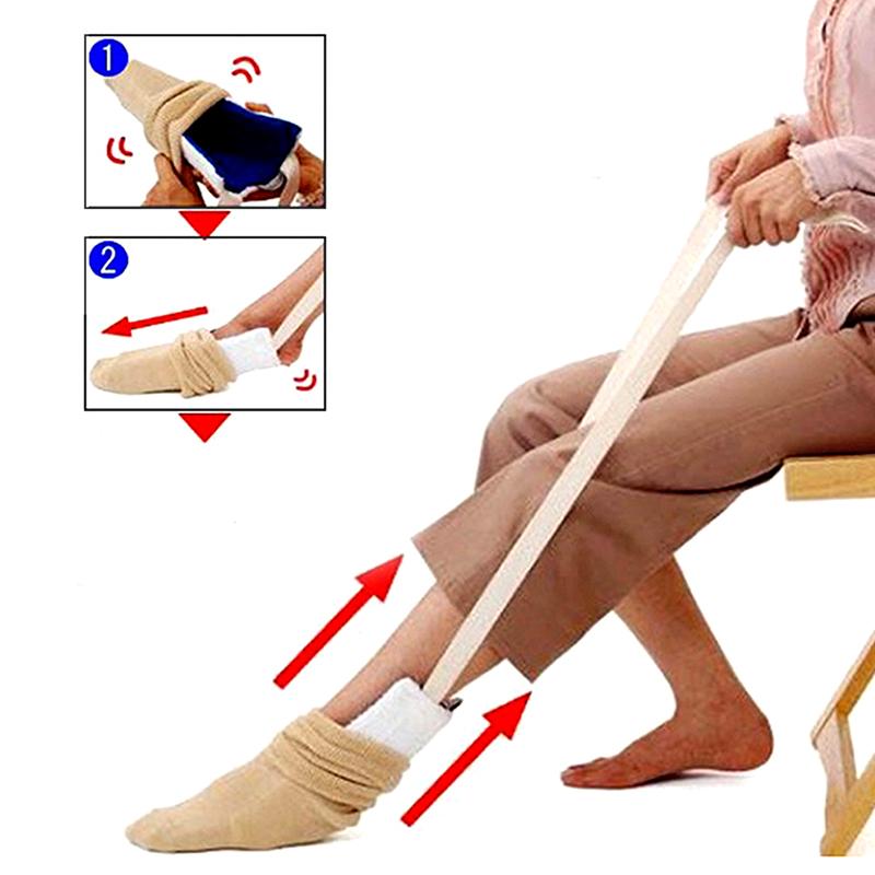 1 Pcs Blue Auxiliary Sock Dressing Tool No Need To Bend Over To Dress Socks Convenient Sock Dressing Tool For Pregnant Women