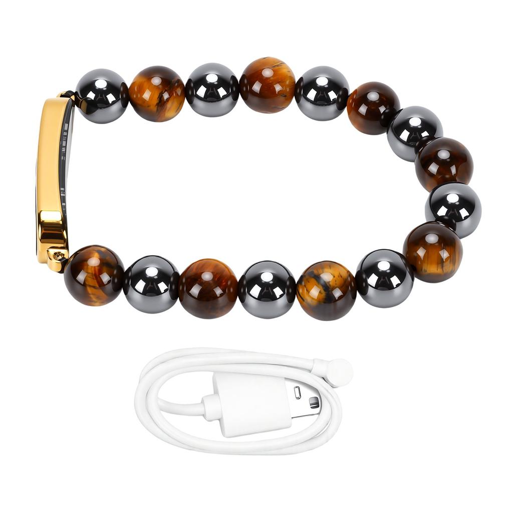 Smart Beaded Watch Bracelet Sleep Monitor IP68 Water Proof Smart Crystal Bracelet with Call Reminder Multi Sports Modes