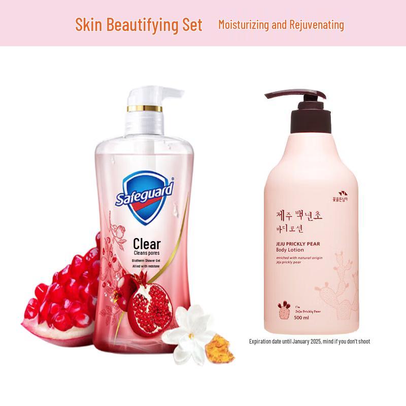 Safeguard Pomegranate Shower Gel & Body Lotion Duo