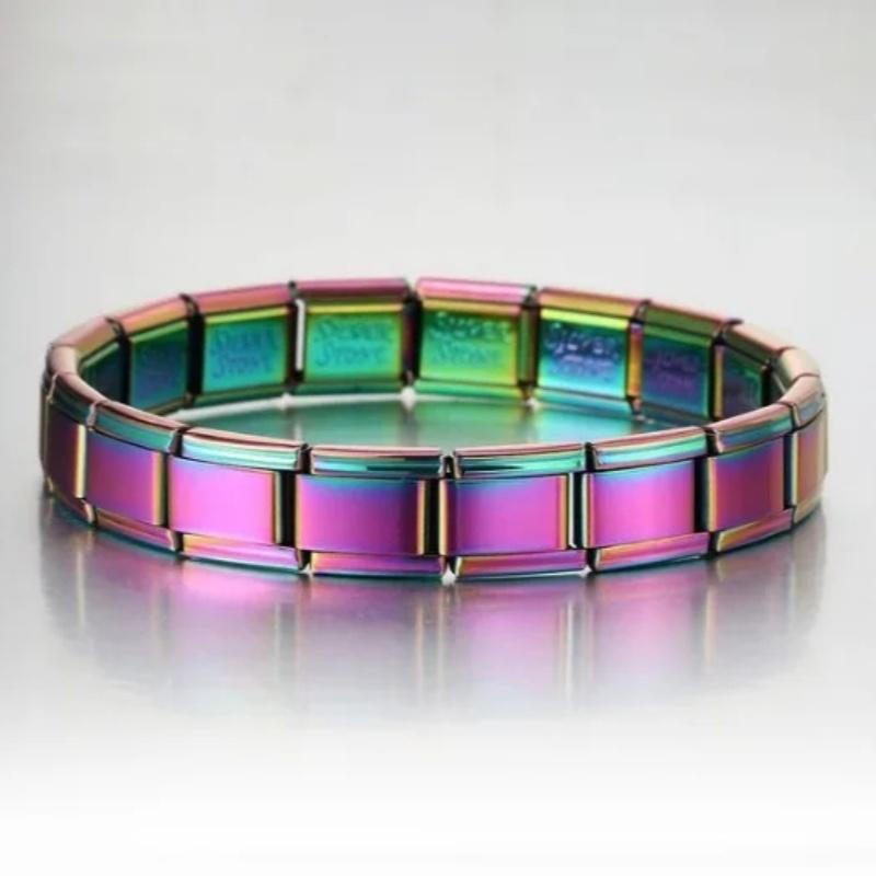 9mm breites Italienisches Edelstahl Charm Armband Mode Männer Mädchen Modulares Armband Hohe Qualität DIY Fabrik