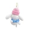 Japanese Charming Winter Snowman Plush Toy Featuring Cinnamon Dog Charm Bag