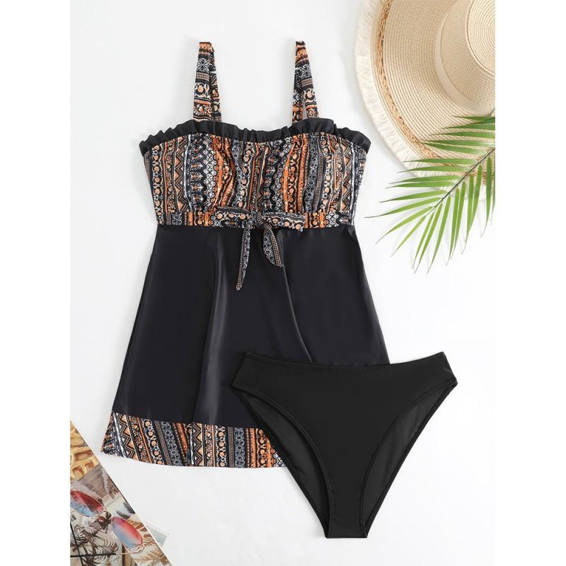 Womens Modest One-Piece Swimsuit With Padded Bust Support Slimming Fit Swimming Beach Pool