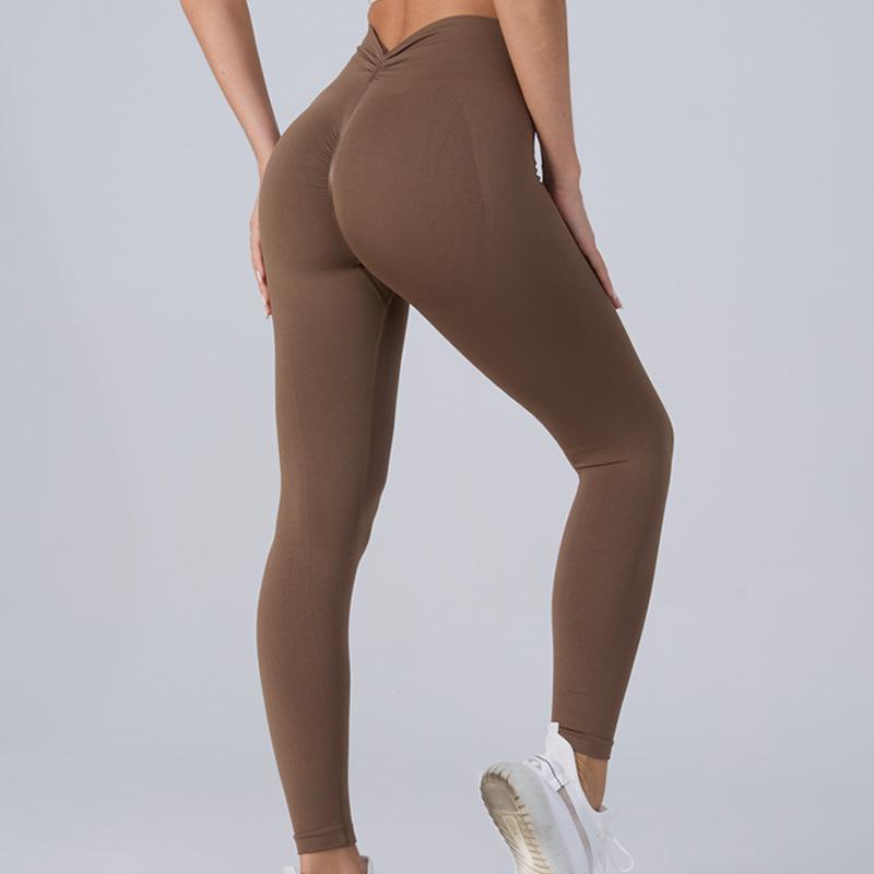 Summer New Yoga Clothes Peach Buttocks High Waist Belly Yoga Pants Sports Trousers Quick-drying Tight Cycling Fitness Pants