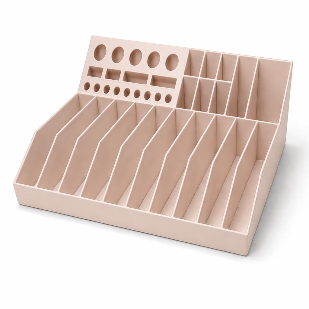 Beige Workshop Tool Organizer for Screwdrivers and Pliers