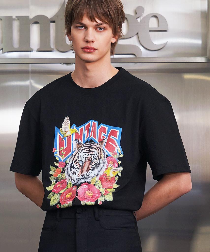 UNTAGE Tiger Print T-Shirt (Unisex)_Utt-St02