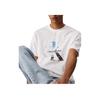 Calvin Klein Jeans Logo Print Casual Comfortable Knitted Round Neck Short Sleeve T-Shirt Men T-Shirts J30J327483-YAF