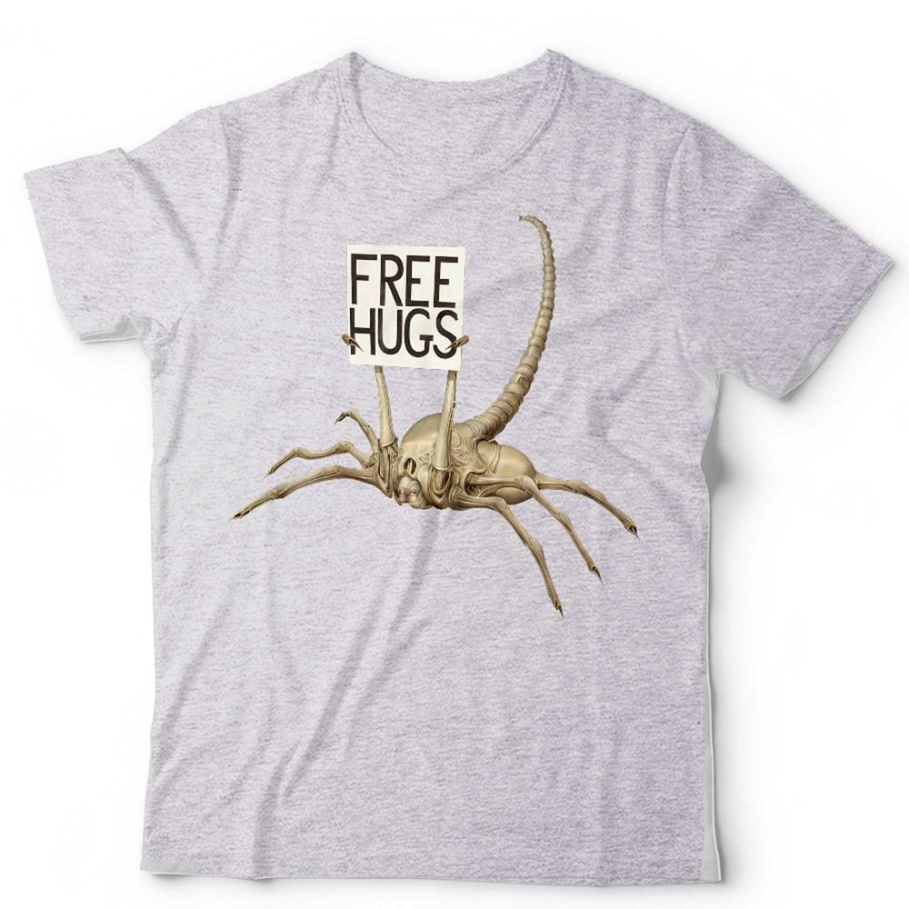 Alien Xenomorph Tshirt Funny Facehugger Free Hugs Movie Film Weyland Nostromo