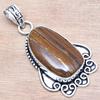 Pendant Multi Tiger Gemstone Handmade Mother'Day Silver Jewelry 2.25"