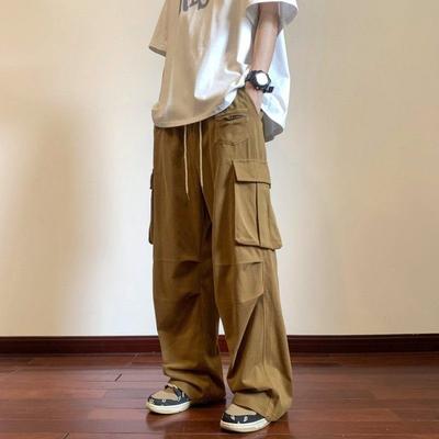Dongjiao Nologo High Street Fashionable Leisure Cargo Pants Goodbye Loose Loose Pants