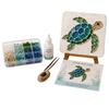 Ocean Theme Glass Art DIY Kit Glass Diamond Painting Craft Set Marine DIY Art Supply Sea Animal Wall Hanging Decor Handmade Gift