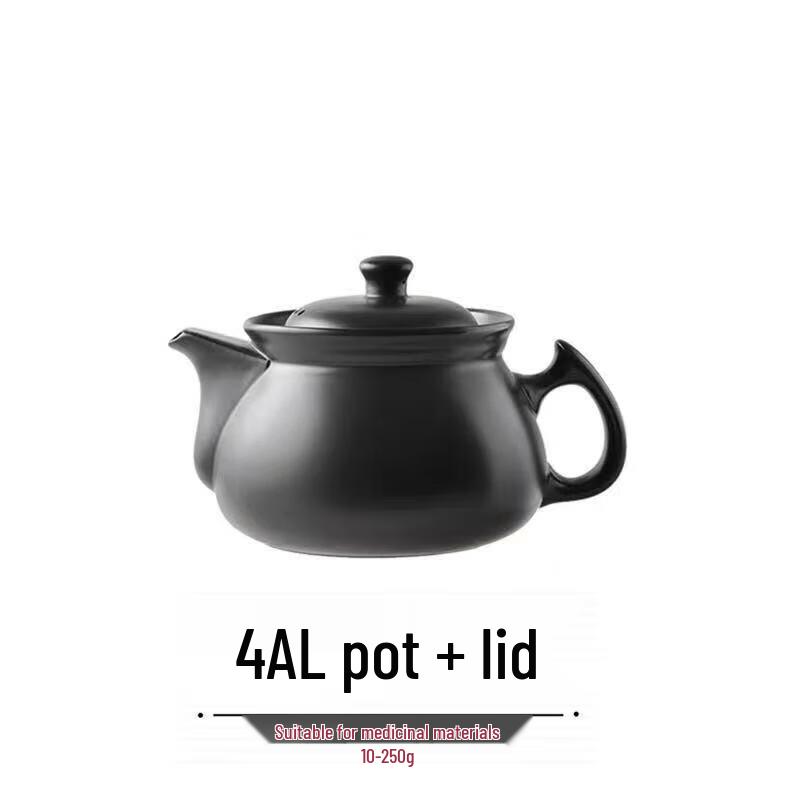 ZISIZ 4.0L Ceramic Herbal Medicine Decocting Pot