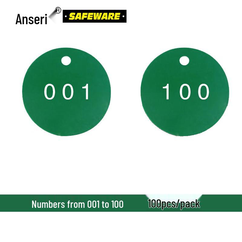 Accuform Round Plastic Number Tags 29mm Diameter