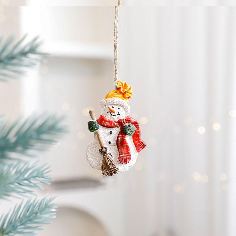 Retro Christmas Tree Decoration Pendant Resin Hanging Ornament  Background Layout