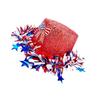 Homburg Unique Patriotic Tinsel Patriotic Styling Hat Gifts for Boyfriend Hat Wide Brimmed Unisex Wear for Gatherings