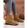 Round Toe Lace-up Muffin Suede Plus Size Booties 2025 Winter Thick Heel British Style Martin Boots for Women