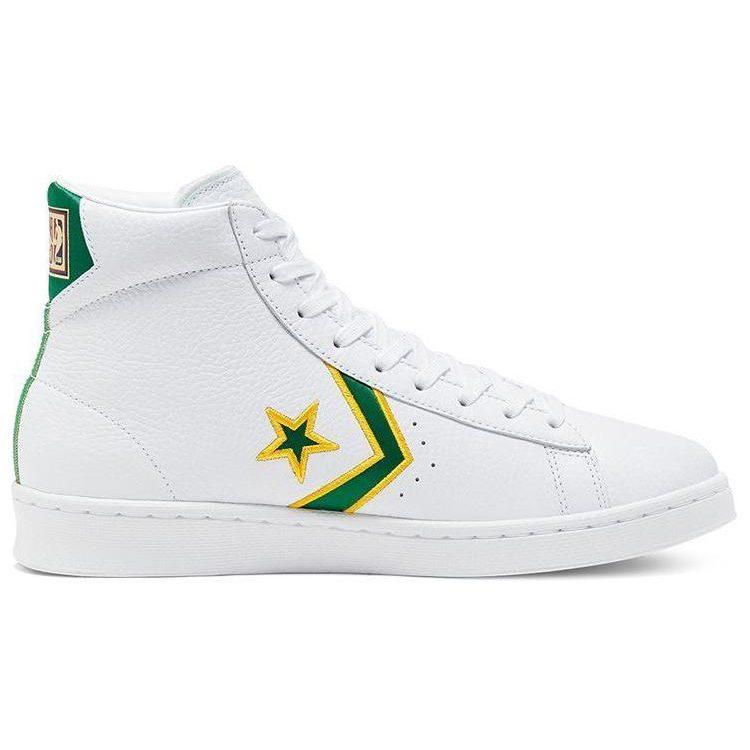 Converse Mid in Pelle Pro 'Boston Celtics' 167061C