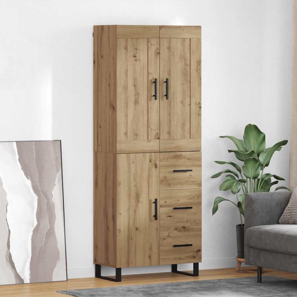 Highboard Artisan Oak 69.5 x 34 x 180 cm Particleboard