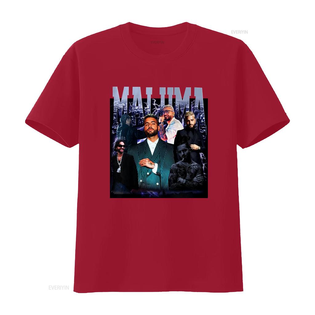 Maluma T Shirt Vintage Fan s Music Star Print vintage Washed Breathable Comfortable Casual Stylish designer clothes fashion