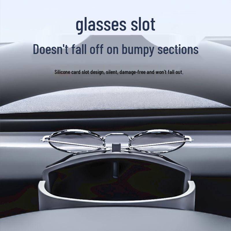 Verbessertes Brillenetui & Sonnenbrillenclip für Tesla Model 3 Innenzubehör.