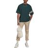 Adidas Originals Trefoil Stripe Straight Short Sleeve T-Shirt Men Tops Green HR5092