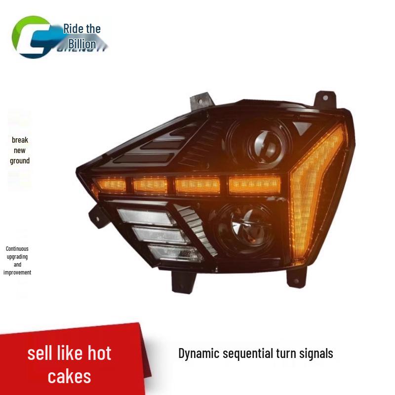 Heavy Duty Sinotruk Howo N7G Headlight Assembly: Super Bright Modified LED Laser Lens for N5G, N6G