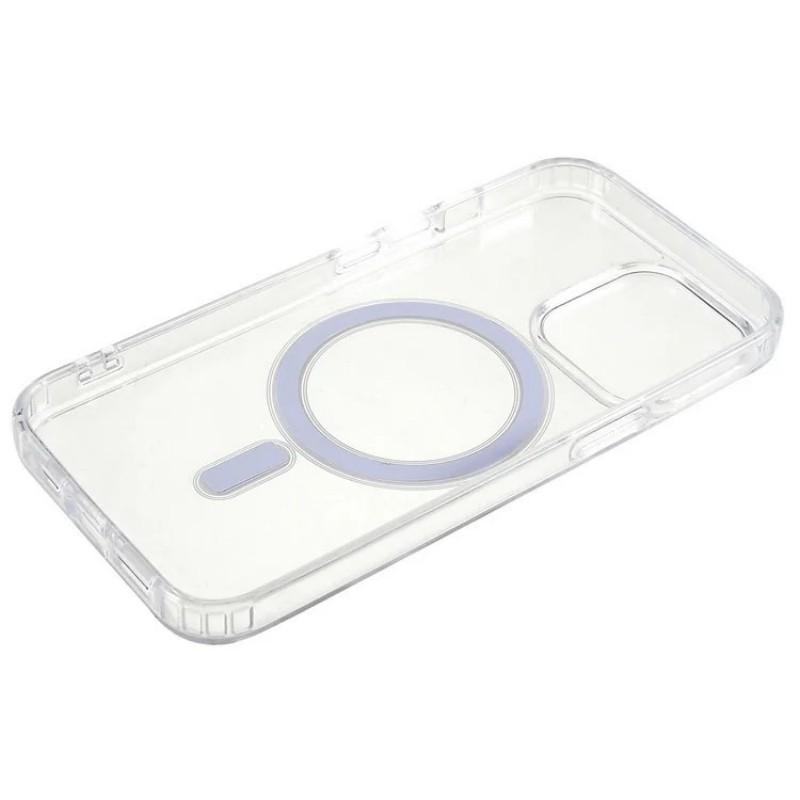 For iPhone 12 Pro 6.1 inch Clear Case Compatible with MagSafe WANLONFENG LM2 Series Phone Cover (Big Lens Hole)