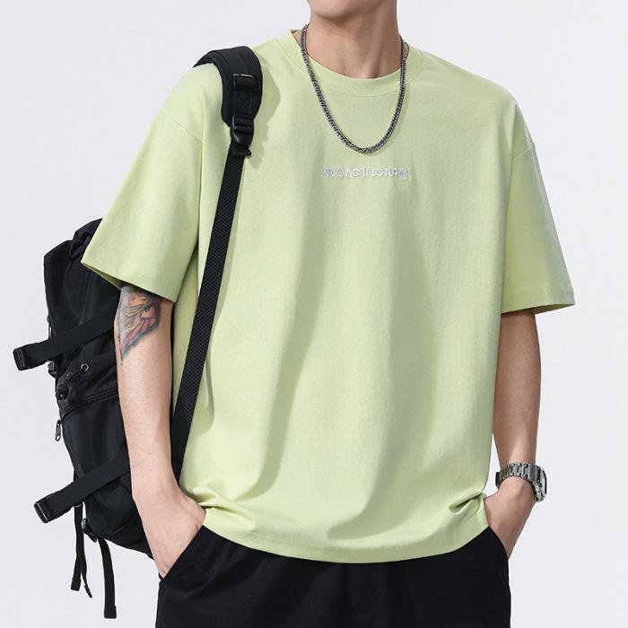 New Summer Men's Round Neck Short T-shirt Short Sleeve Thin Casual Youth Half-sleeved Shirt