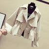 Giacca a vento da donna con colletto rovesciato Cappotto Capospalla Cappotto Monocolore Trench Top aderenti Cappotto