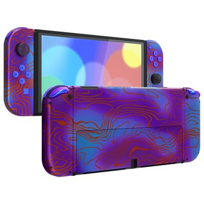 Not the Main Unit eXtremeRate Switch Pattern Back Plate for OLED PC Switch Back Switch Compatible for Switch OLED Handheld Controller Kicks Stand and