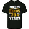 70th Birthday 70 Year Old Funny Alcohol Mens Light Cotton T-Shirt