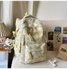Schoolbag Letter-printed Large-capacity Backpack for Girls, Fifth and Sixth Graders, Junior High, High School, and College Students